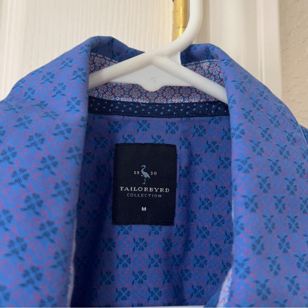 Tailorbyrd Patterned Button Down Medium - image 2